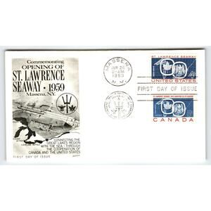 Scott #1150 1959 St. Lawrence Seaway Opening First Day Cover FDC Massena NY